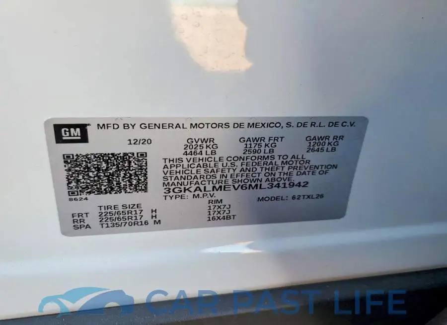 3GKALMEV6ML341942# 13