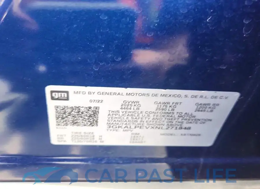 3GKALPEVXNL271848# 14