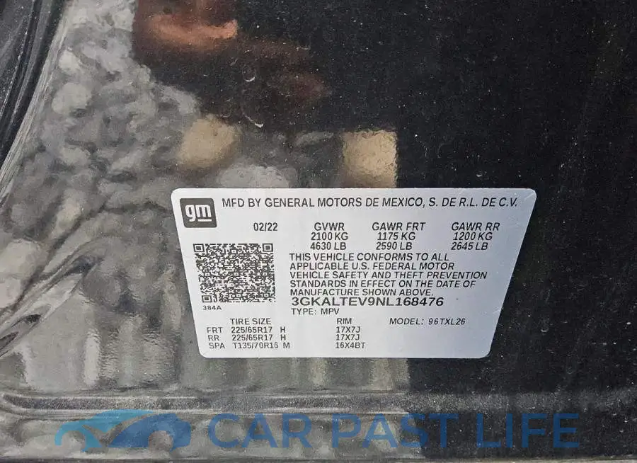 3GKALTEV9NL168476# 13