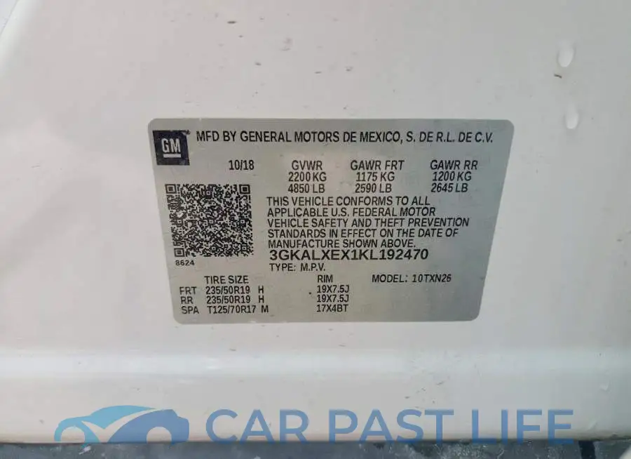 3GKALXEX1KL192470# 13
