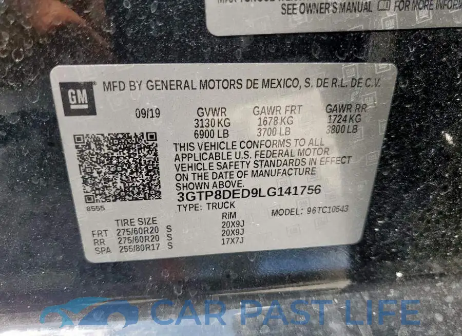 3GTP8DED9LG141756# 12