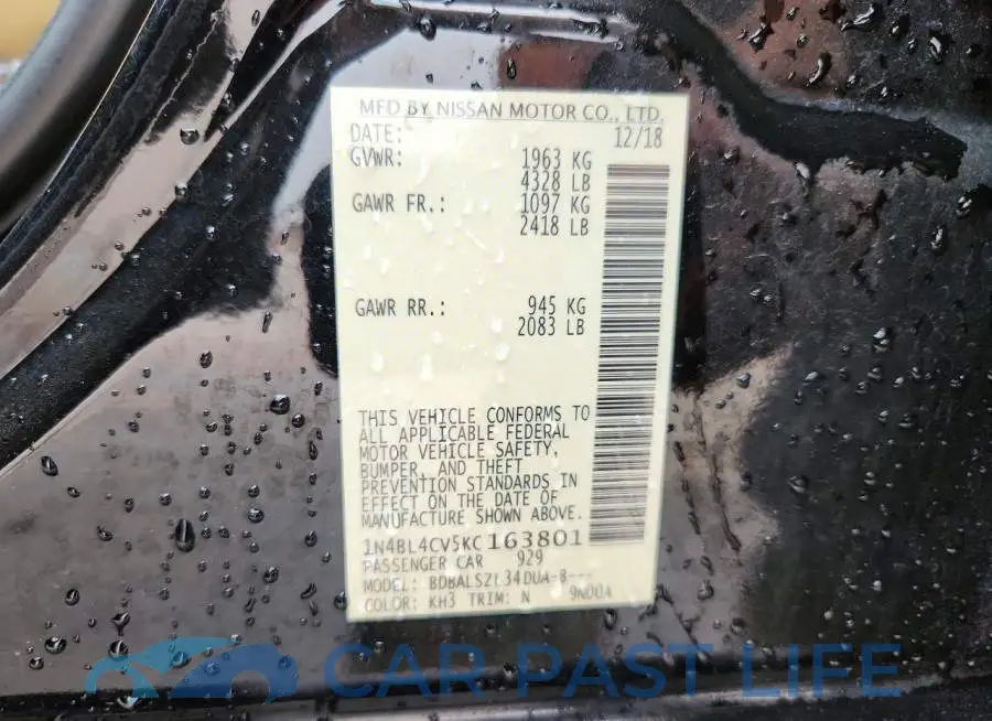 1N4BL4CV5KC163801# 12