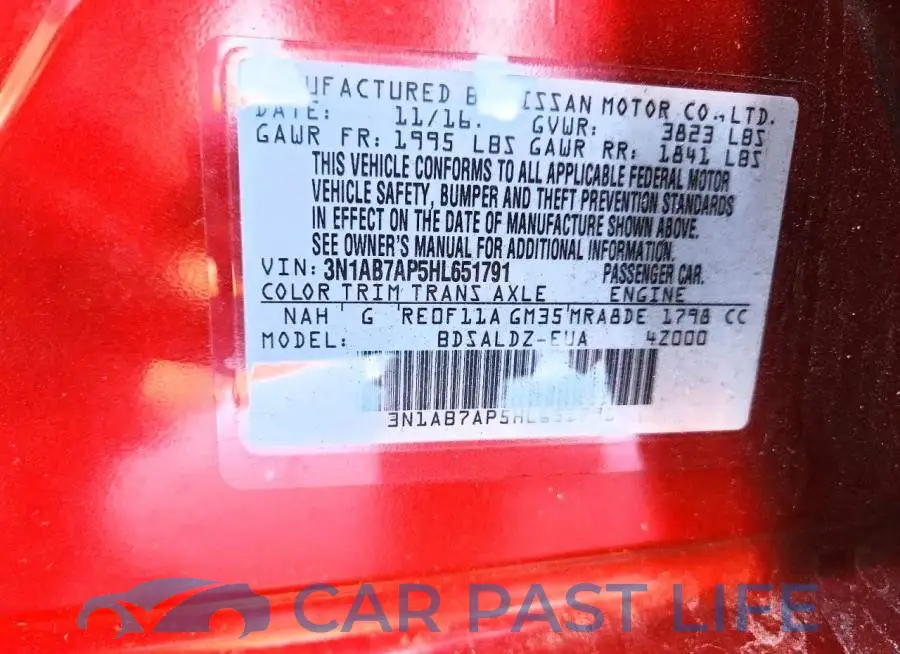 3N1AB7AP5HL651791# 12
