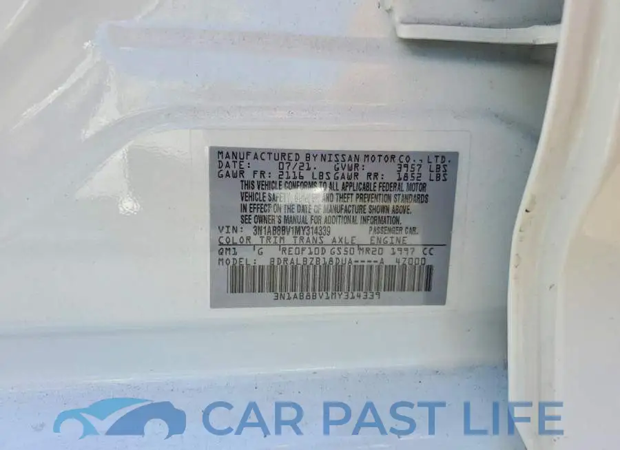 3N1AB8BV1MY314339# 12