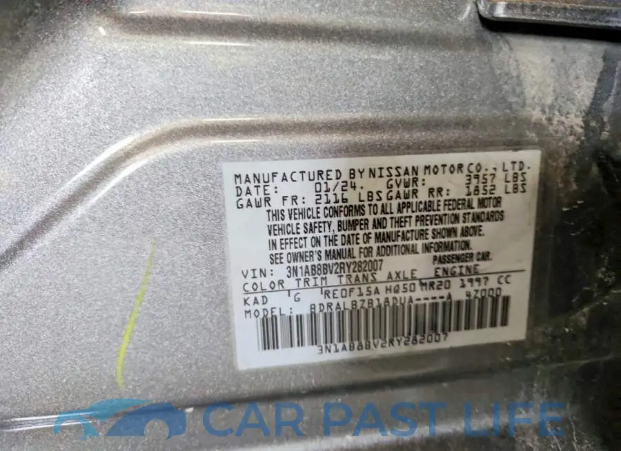 3N1AB8BV2RY282007# 13