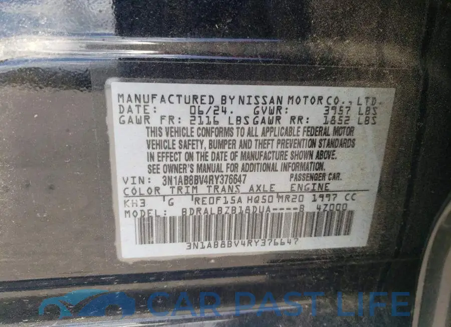 3N1AB8BV4RY376647# 12