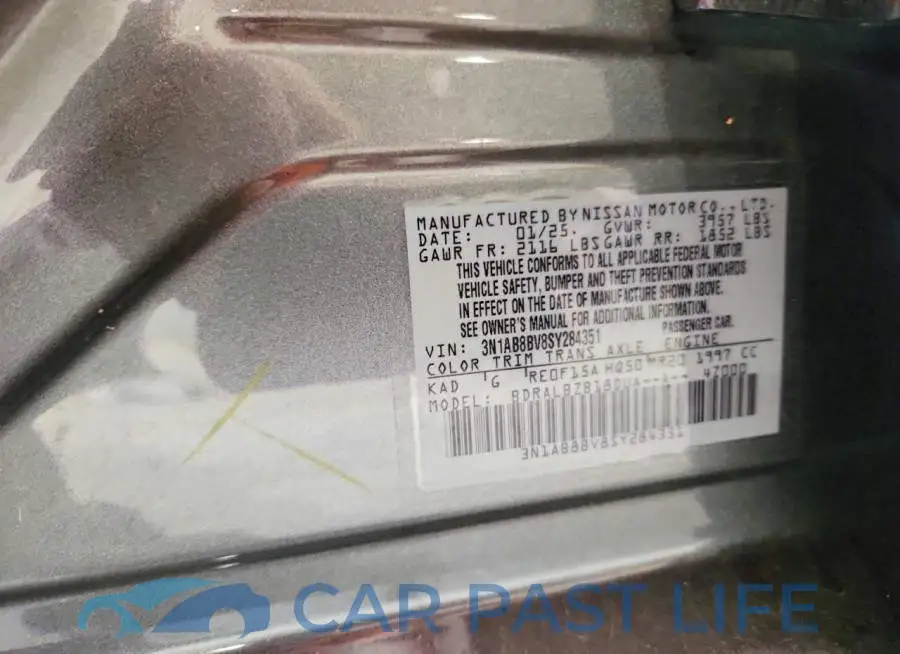 3N1AB8BV8SY284351# 13