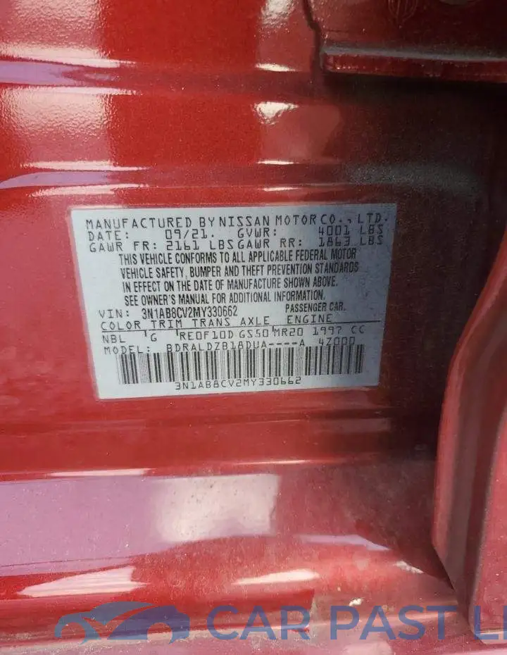 3N1AB8CV2MY330662# 12