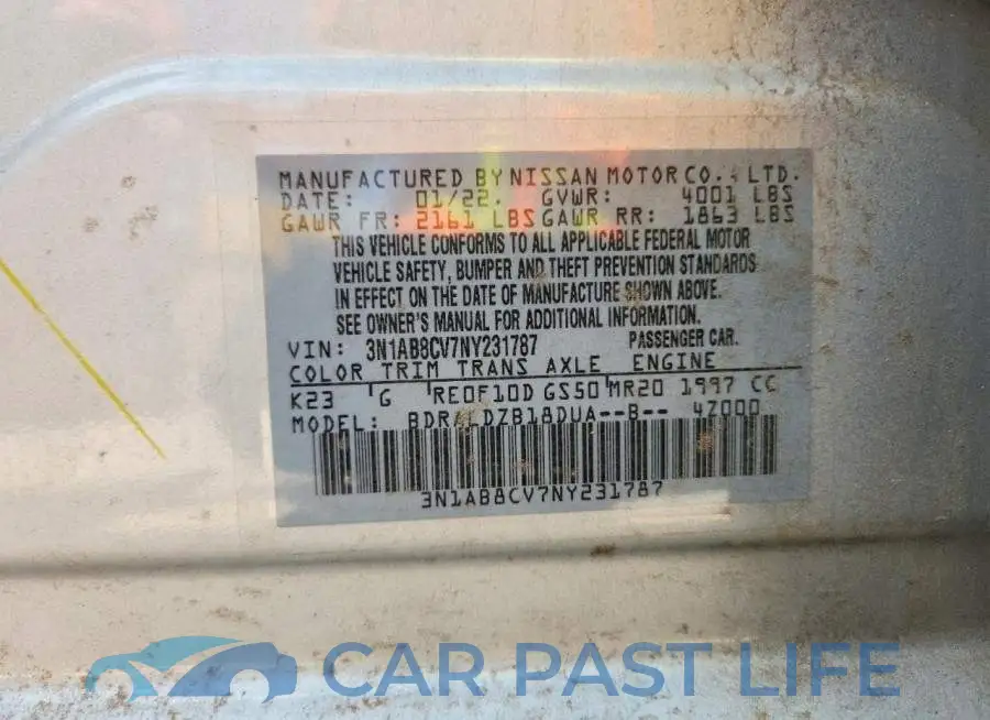 3N1AB8CV7NY231787# 13