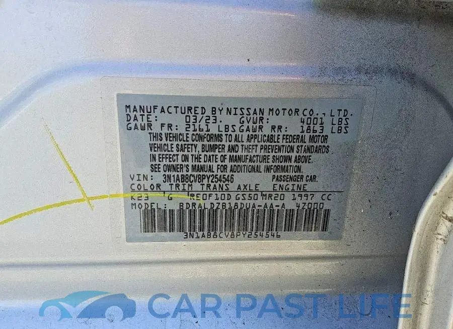 3N1AB8CV8PY254546# 12