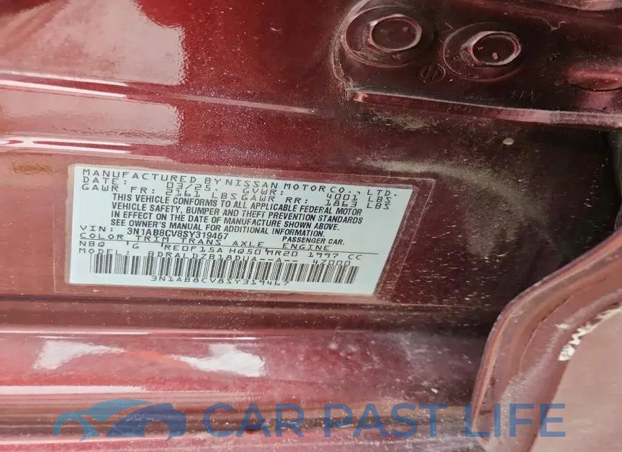 3N1AB8CV8SY319467# 12