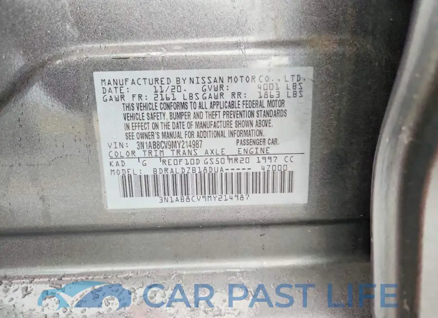 3N1AB8CV9MY214987# 12