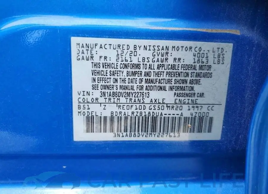 3N1AB8DV2MY227613# 12