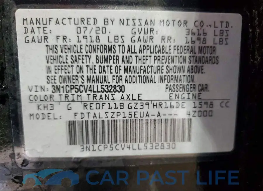 3N1CP5CV4LL532830# 13