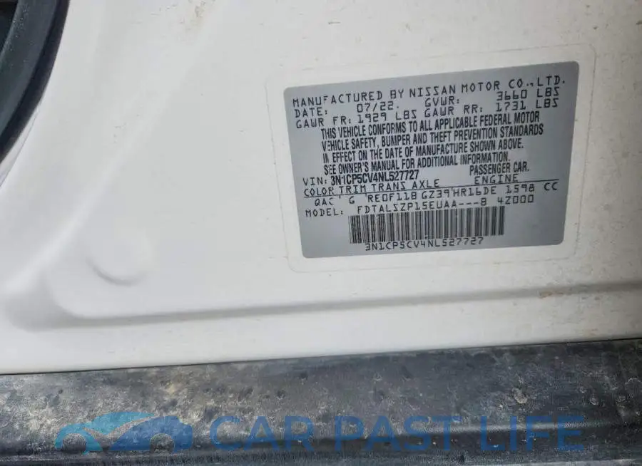 3N1CP5CV4NL527727# 13