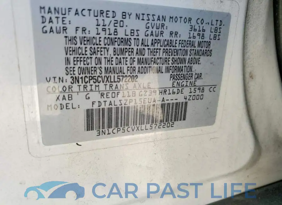 3N1CP5CVXLL572202# 13