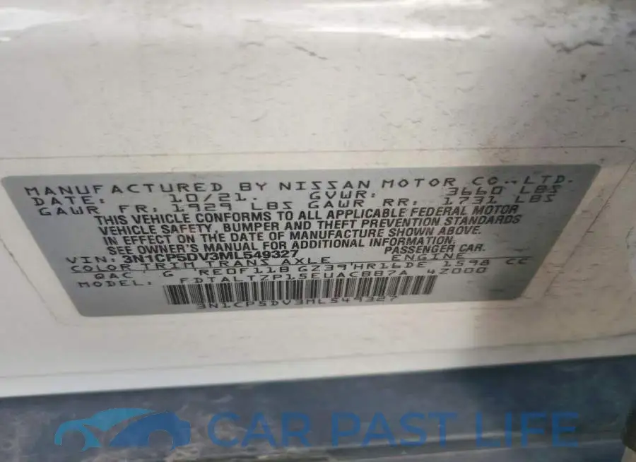 3N1CP5DV3ML549327# 13