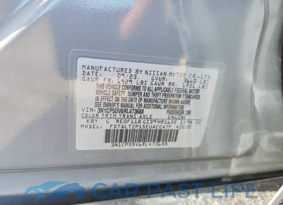 3N1CP5DV6RL473688# 12