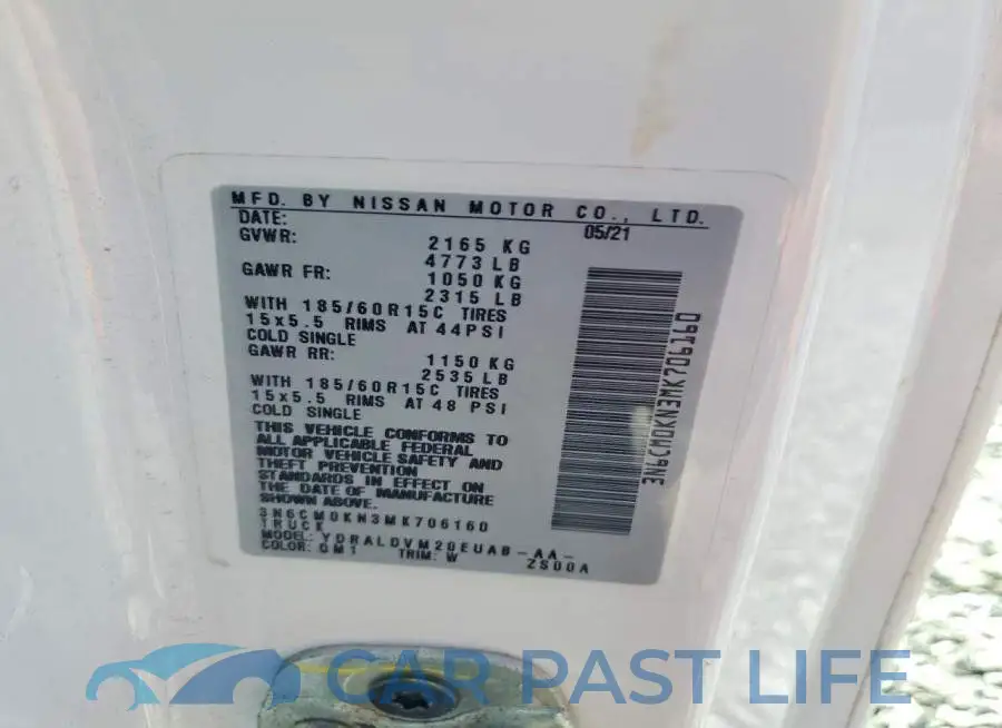 3N6CM0KN3MK706160# 13