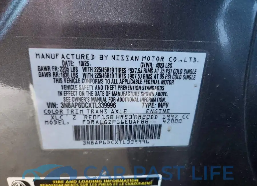 3N8AP6DCXTL339996# 13