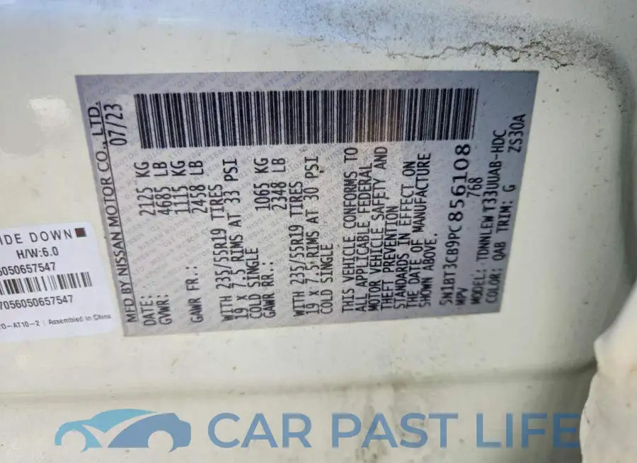 5N1BT3CB9PC856108# 13