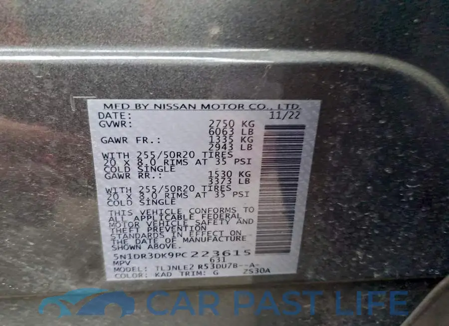 5N1DR3DK9PC223615# 12
