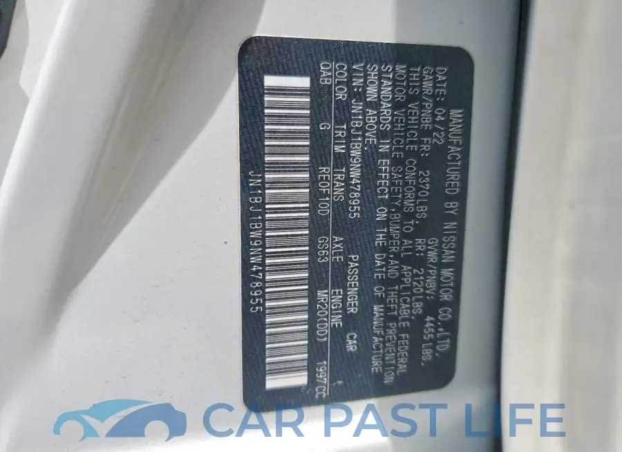 JN1BJ1BW9NW478955# 14