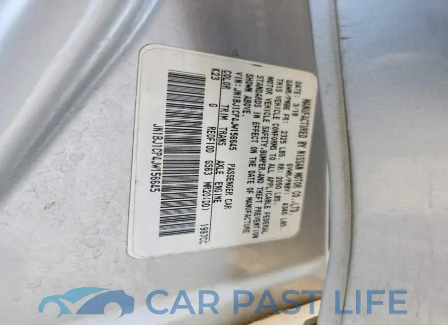 JN1BJ1CP4JW156645# 13