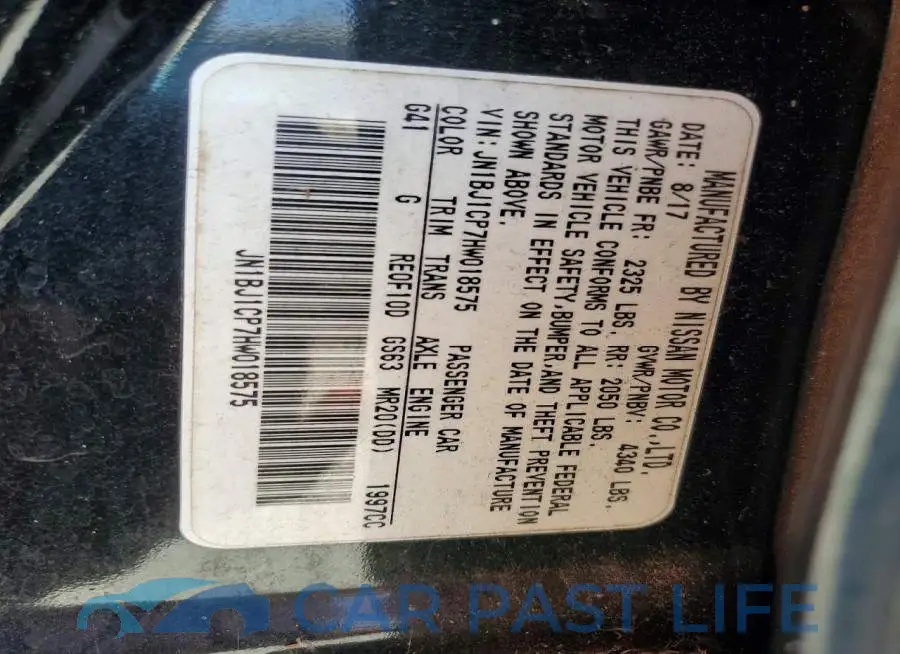 JN1BJ1CP7HW018575# 13