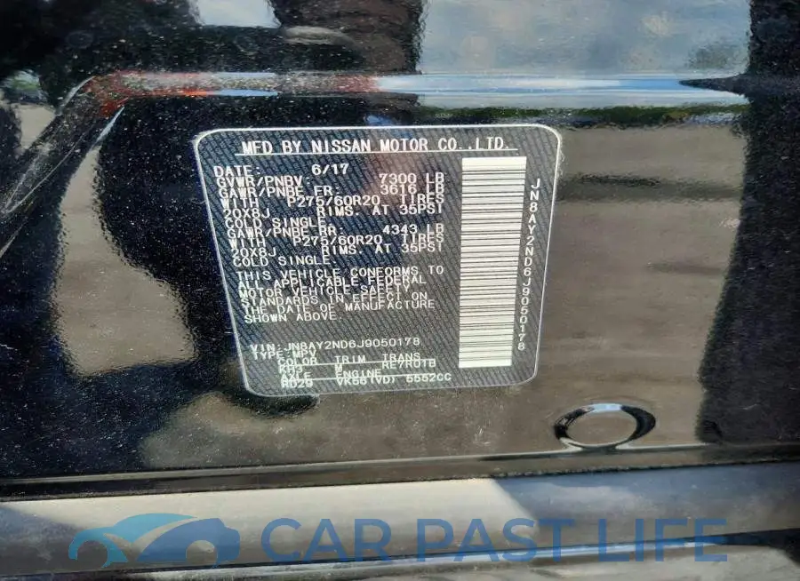 JN8AY2ND6J9050178# 13