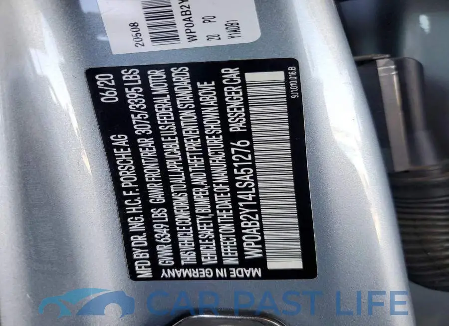 WP0AB2Y14LSA51276# 12