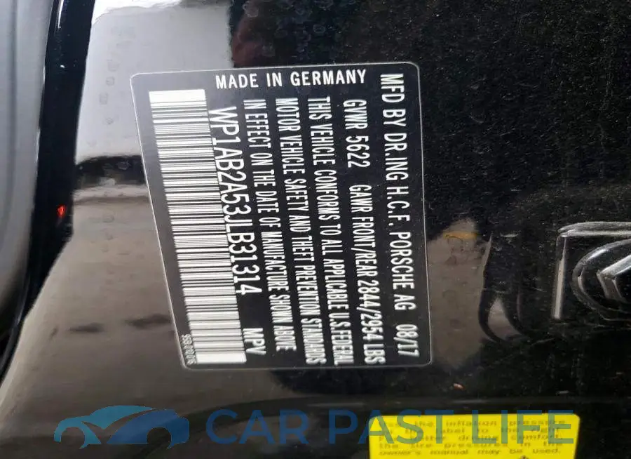 WP1AB2A53JLB31314# 12