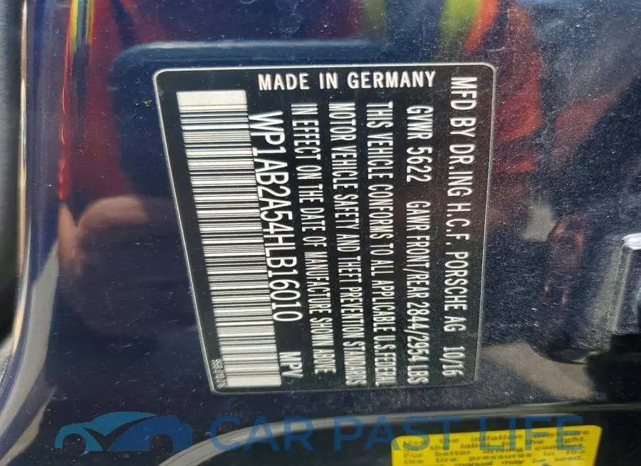 WP1AB2A54HLB16010# 12
