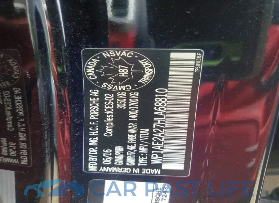 WP1AE2A27HLA68810# 13