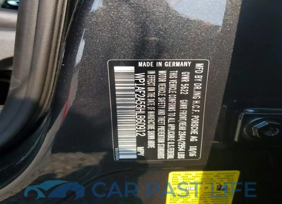 WP1AF2A55HLB60912# 12