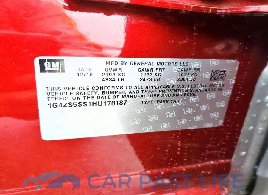 1G4ZS5SS1HU178187# 12