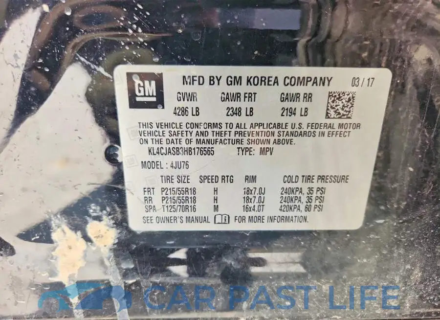 KL4CJASB3HB176565# 14