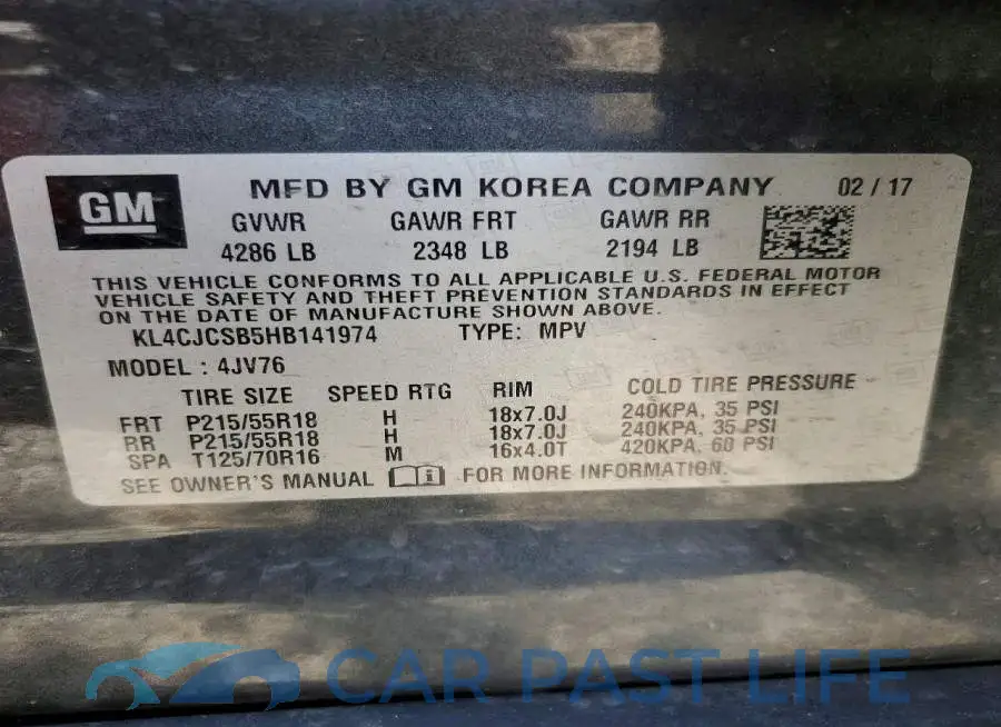 KL4CJCSB5HB141974# 14