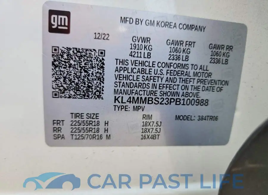 KL4MMBS23PB100988# 13