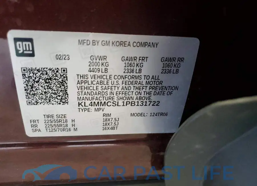 KL4MMCSL1PB131722# 14