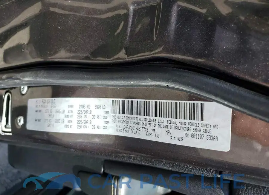 1C4PJMDS1HW515743# 12