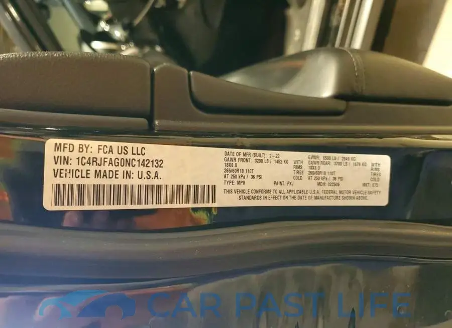 1C4RJFAG0NC142132# 14