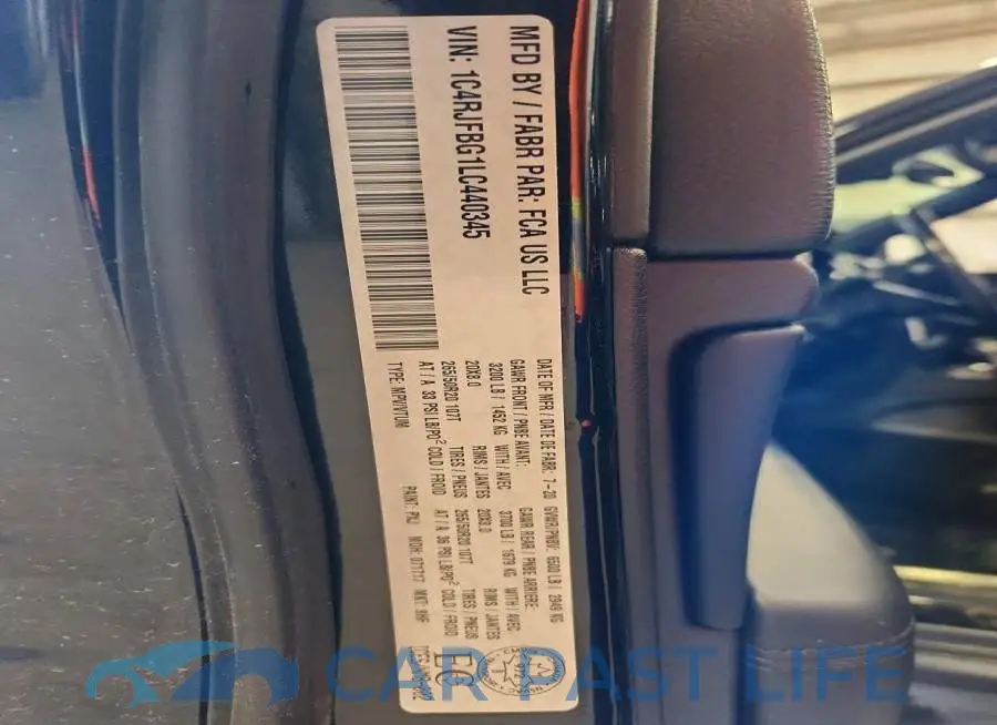 1C4RJFBG1LC440345# 13