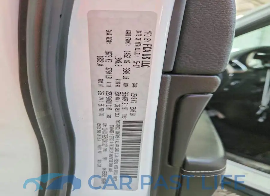 1C4RJFBG5HC901327# 12