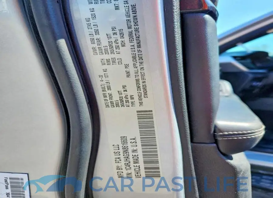 1C4RJHAG9N8616609# 12