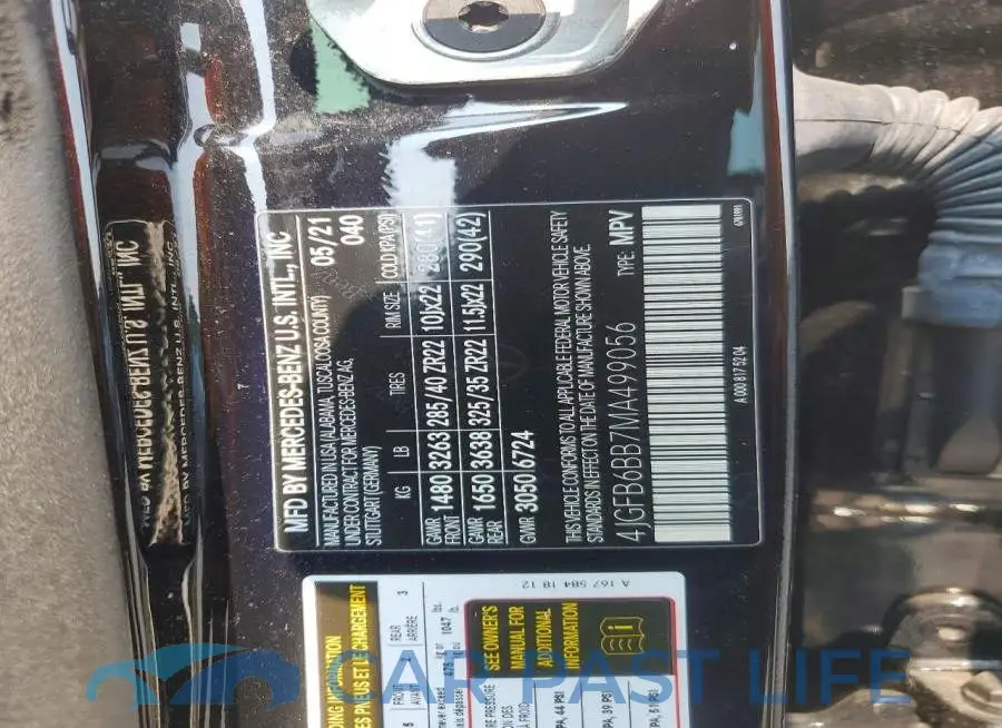 4JGFB6BB7MA499056# 13