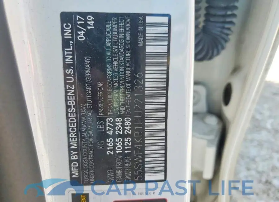 55SWF4KB1HU221326# 12