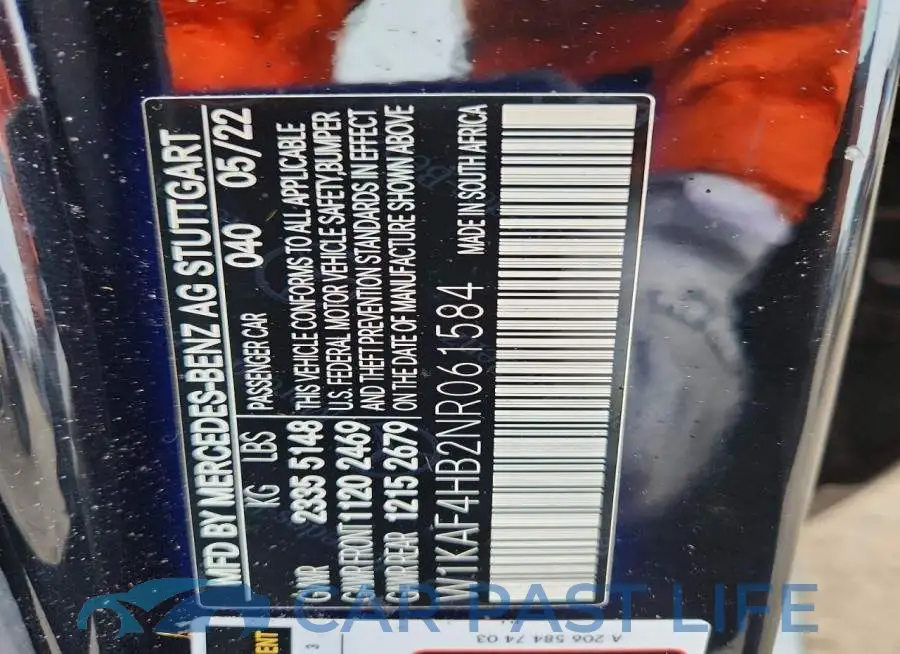 W1KAF4HB2NR061584# 12