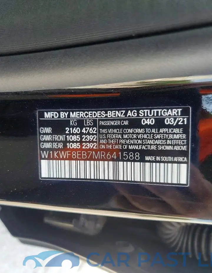 W1KWF8EB7MR641588# 12