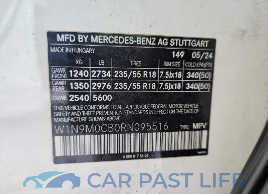 W1N9M0CB0RN095516# 13
